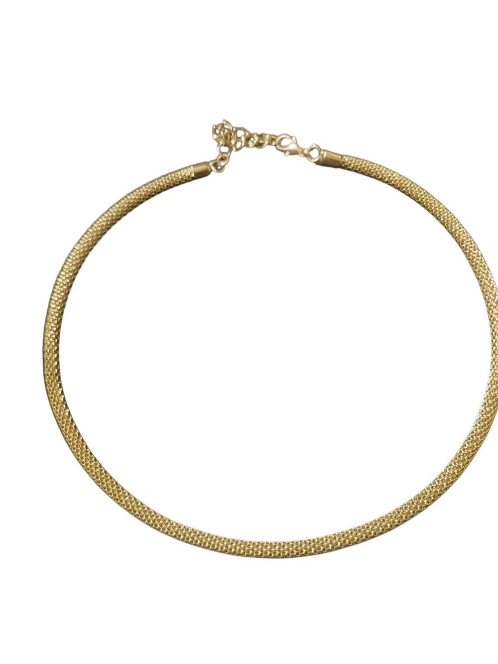 Gold Mesh Collar Necklace - Unbranded Luxury Finish